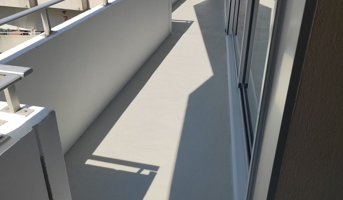 5 Application résine sol